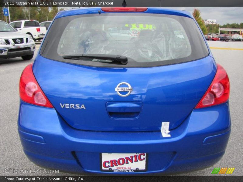 Metallic Blue / Charcoal 2011 Nissan Versa 1.8 S Hatchback