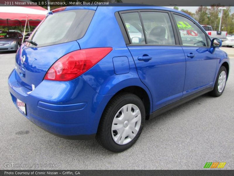 Metallic Blue / Charcoal 2011 Nissan Versa 1.8 S Hatchback