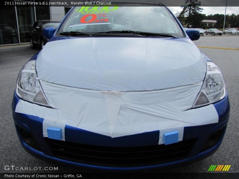 Metallic Blue / Charcoal 2011 Nissan Versa 1.8 S Hatchback