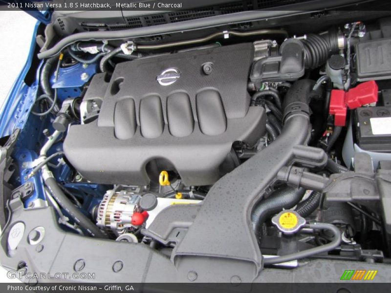 Metallic Blue / Charcoal 2011 Nissan Versa 1.8 S Hatchback