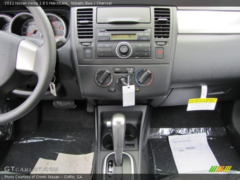 Metallic Blue / Charcoal 2011 Nissan Versa 1.8 S Hatchback