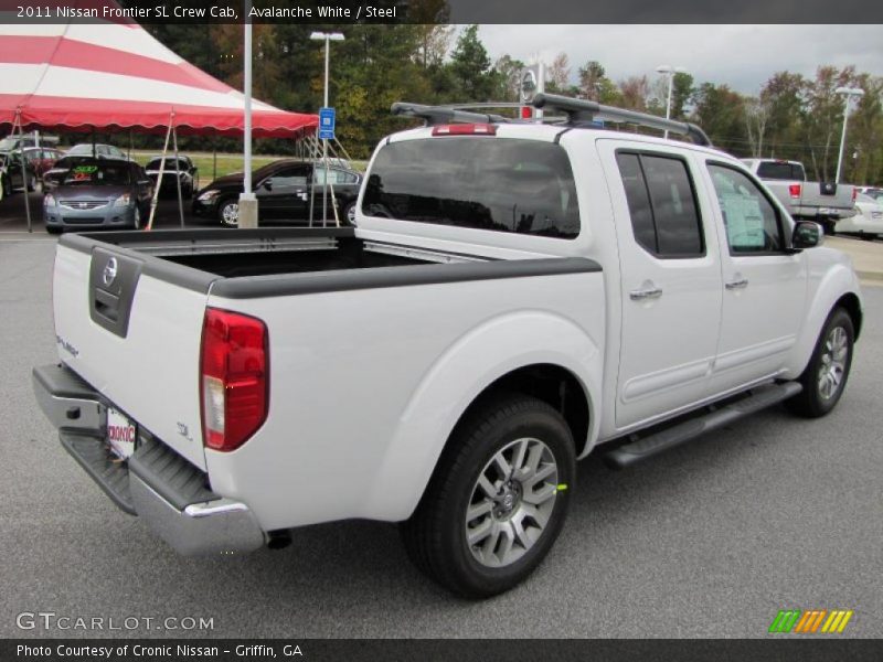 Avalanche White / Steel 2011 Nissan Frontier SL Crew Cab