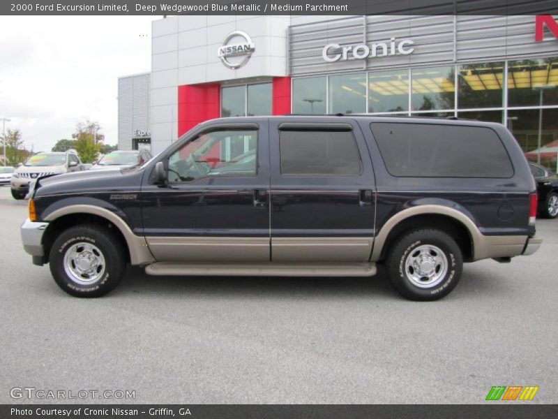 Deep Wedgewood Blue Metallic / Medium Parchment 2000 Ford Excursion Limited