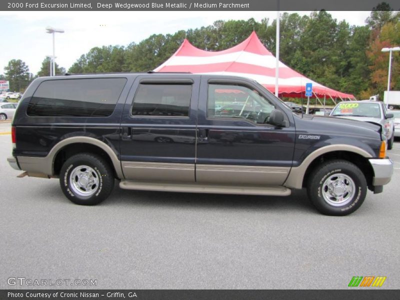 Deep Wedgewood Blue Metallic / Medium Parchment 2000 Ford Excursion Limited