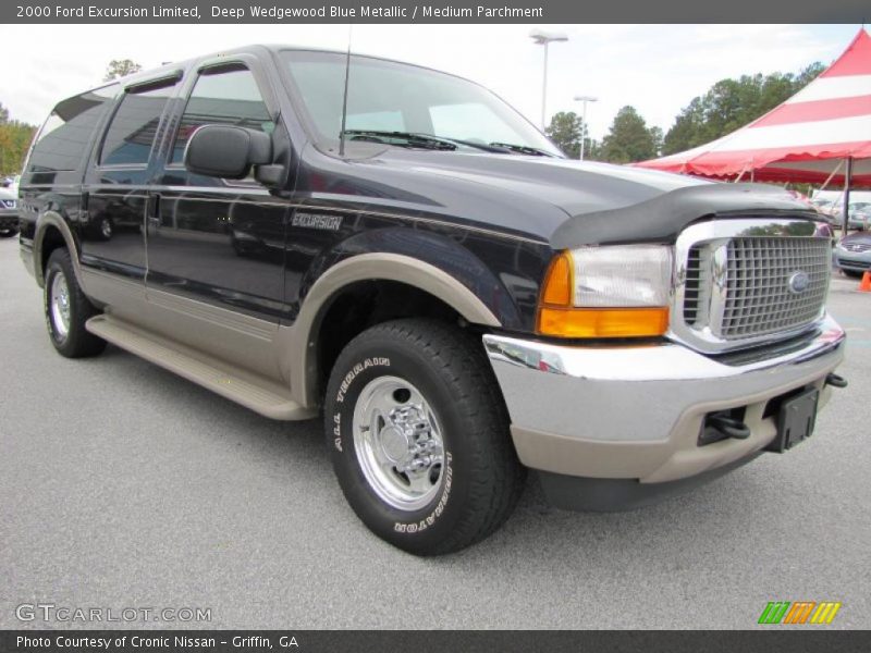 Deep Wedgewood Blue Metallic / Medium Parchment 2000 Ford Excursion Limited
