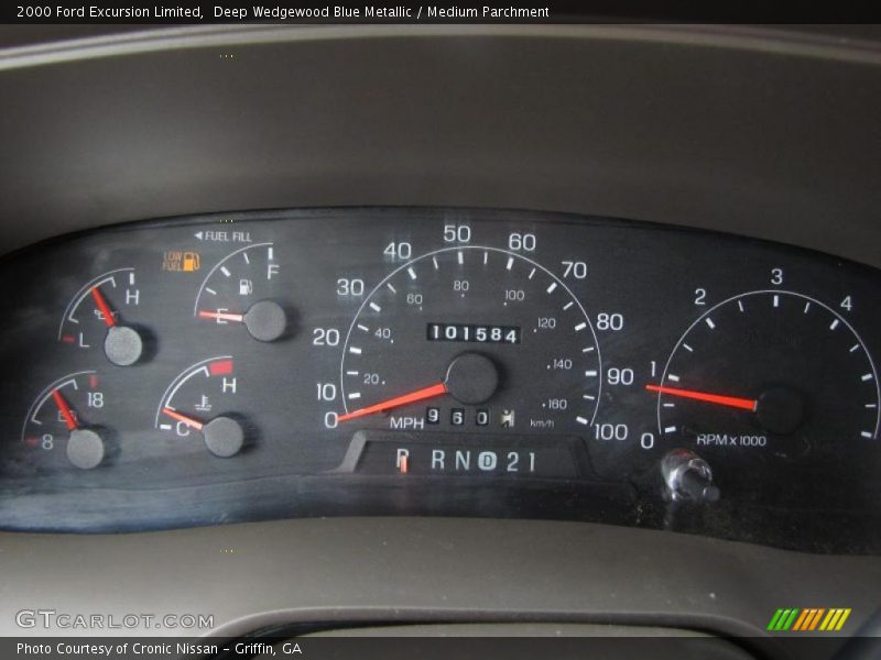  2000 Excursion Limited Limited Gauges