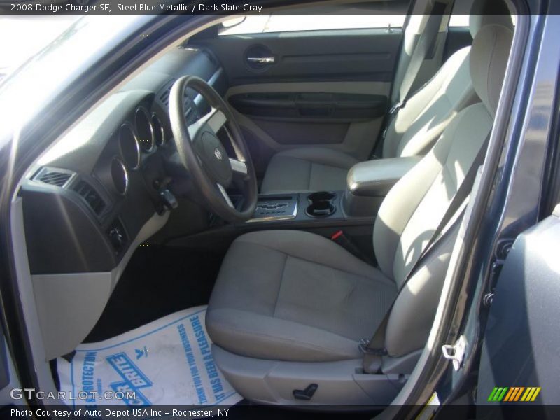 Steel Blue Metallic / Dark Slate Gray 2008 Dodge Charger SE