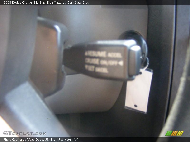 Steel Blue Metallic / Dark Slate Gray 2008 Dodge Charger SE