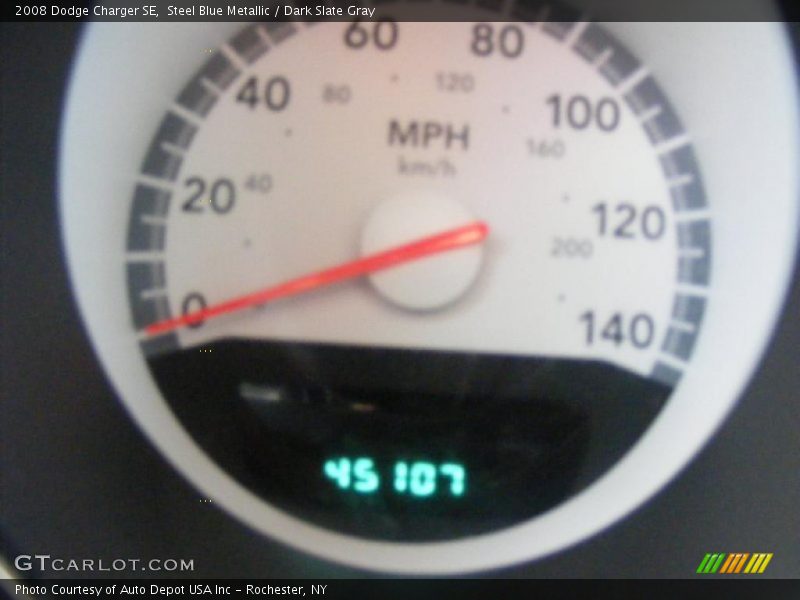 Steel Blue Metallic / Dark Slate Gray 2008 Dodge Charger SE