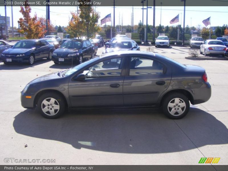 Graphite Metallic / Dark Slate Gray 2003 Dodge Neon SE