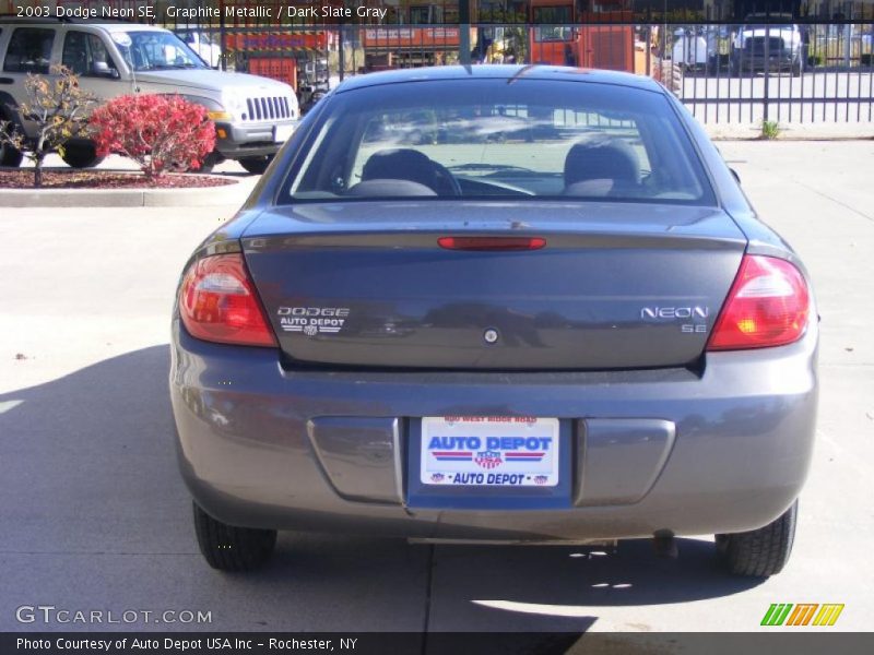 Graphite Metallic / Dark Slate Gray 2003 Dodge Neon SE