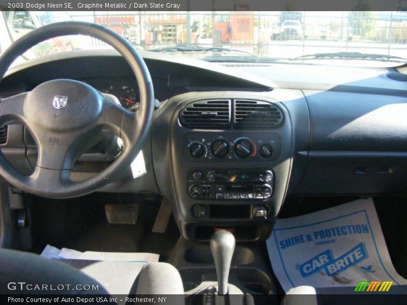 Graphite Metallic / Dark Slate Gray 2003 Dodge Neon SE