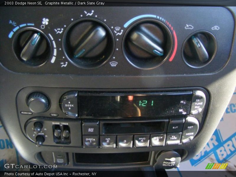 Controls of 2003 Neon SE