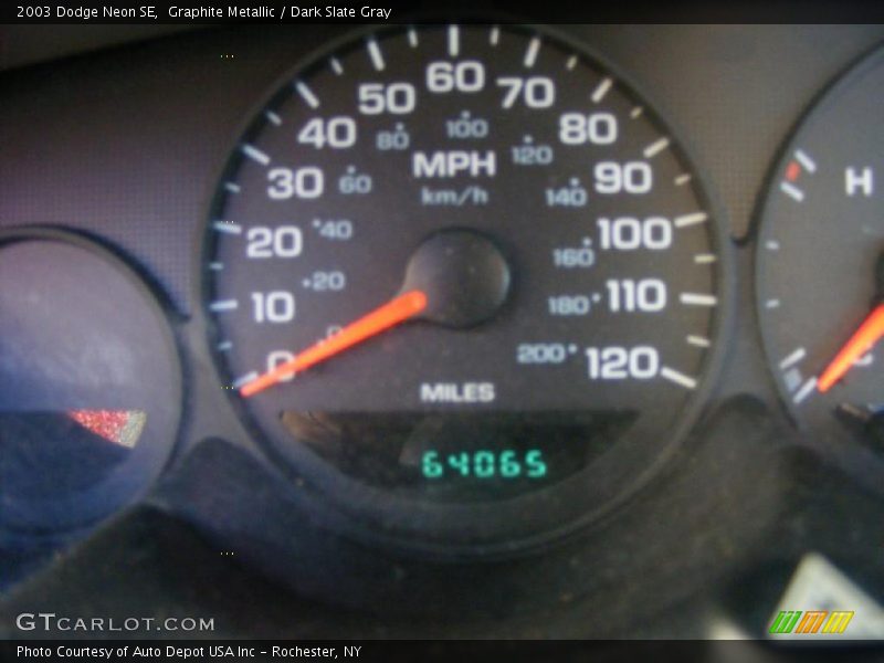 Graphite Metallic / Dark Slate Gray 2003 Dodge Neon SE