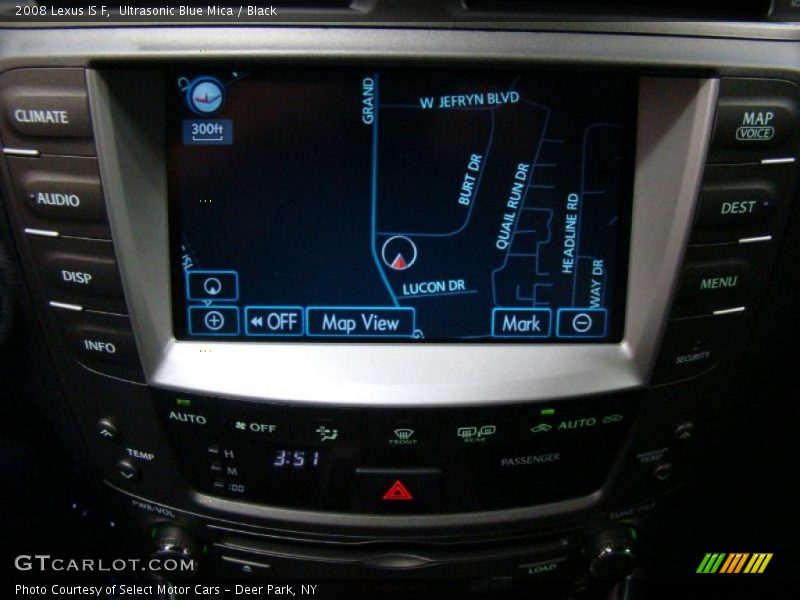 Navigation of 2008 IS F