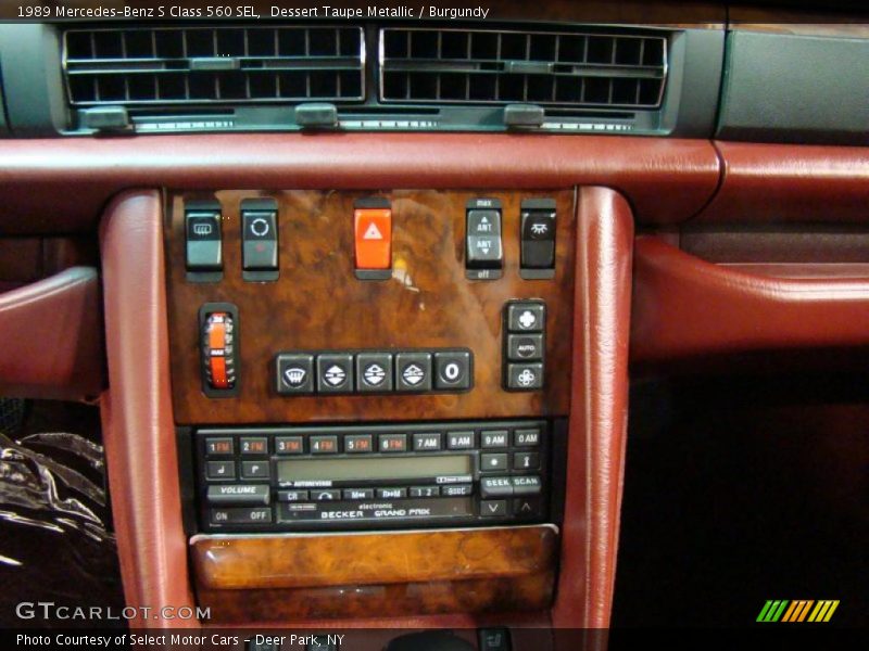 Controls of 1989 S Class 560 SEL