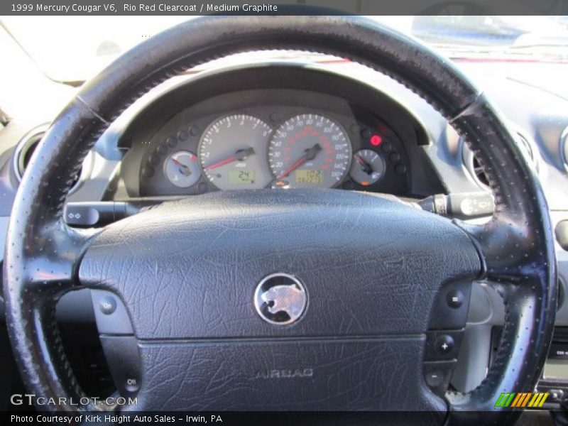 Rio Red Clearcoat / Medium Graphite 1999 Mercury Cougar V6