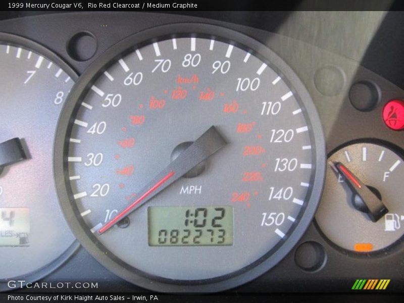 Rio Red Clearcoat / Medium Graphite 1999 Mercury Cougar V6