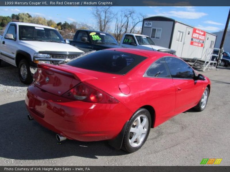 Rio Red Clearcoat / Medium Graphite 1999 Mercury Cougar V6