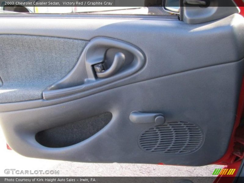 Victory Red / Graphite Gray 2003 Chevrolet Cavalier Sedan