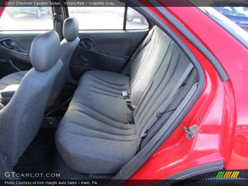 Victory Red / Graphite Gray 2003 Chevrolet Cavalier Sedan