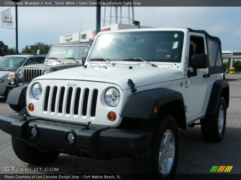 Stone White / Dark Slate Gray/Medium Slate Gray 2009 Jeep Wrangler X 4x4