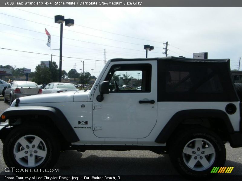 Stone White / Dark Slate Gray/Medium Slate Gray 2009 Jeep Wrangler X 4x4