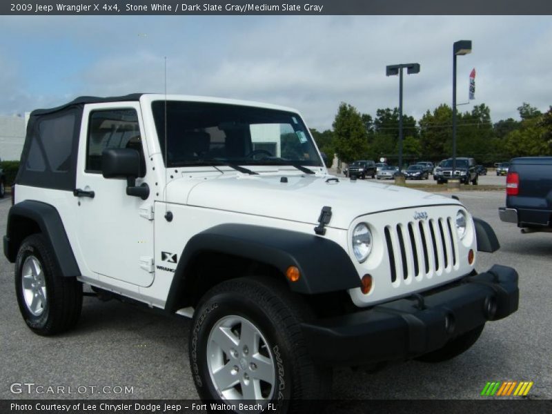 Stone White / Dark Slate Gray/Medium Slate Gray 2009 Jeep Wrangler X 4x4