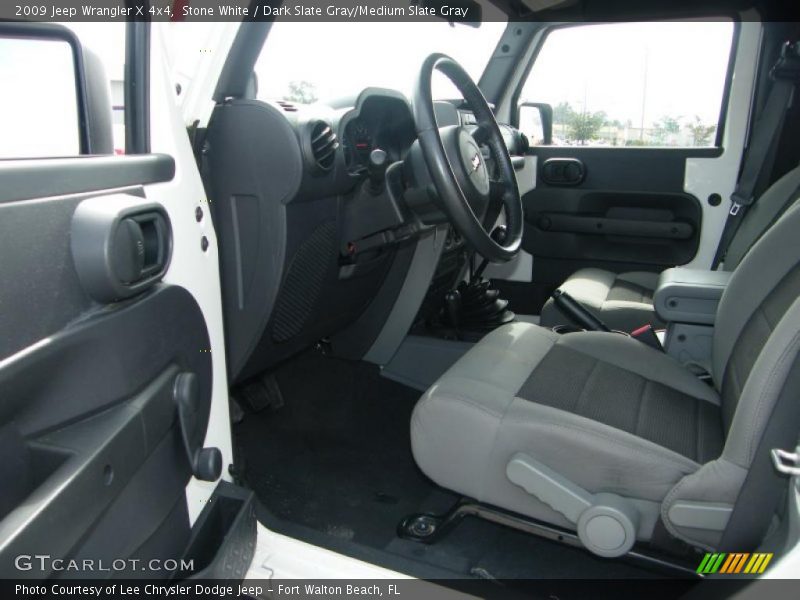 Stone White / Dark Slate Gray/Medium Slate Gray 2009 Jeep Wrangler X 4x4