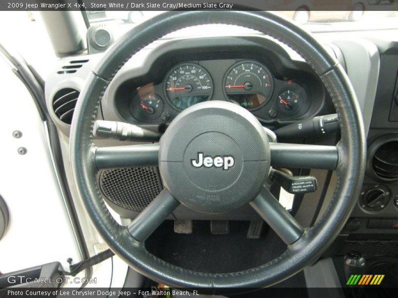 Stone White / Dark Slate Gray/Medium Slate Gray 2009 Jeep Wrangler X 4x4