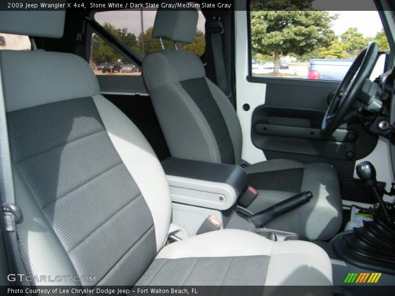 Stone White / Dark Slate Gray/Medium Slate Gray 2009 Jeep Wrangler X 4x4