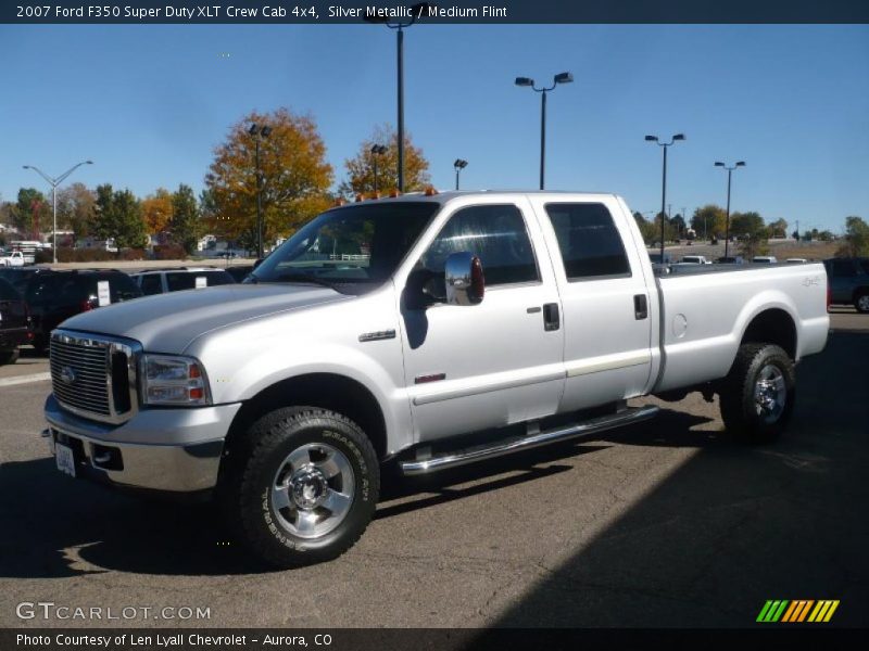 Silver Metallic / Medium Flint 2007 Ford F350 Super Duty XLT Crew Cab 4x4