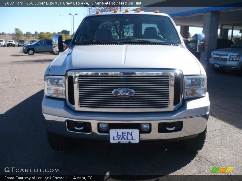 Silver Metallic / Medium Flint 2007 Ford F350 Super Duty XLT Crew Cab 4x4