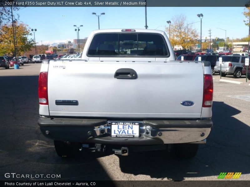 Silver Metallic / Medium Flint 2007 Ford F350 Super Duty XLT Crew Cab 4x4