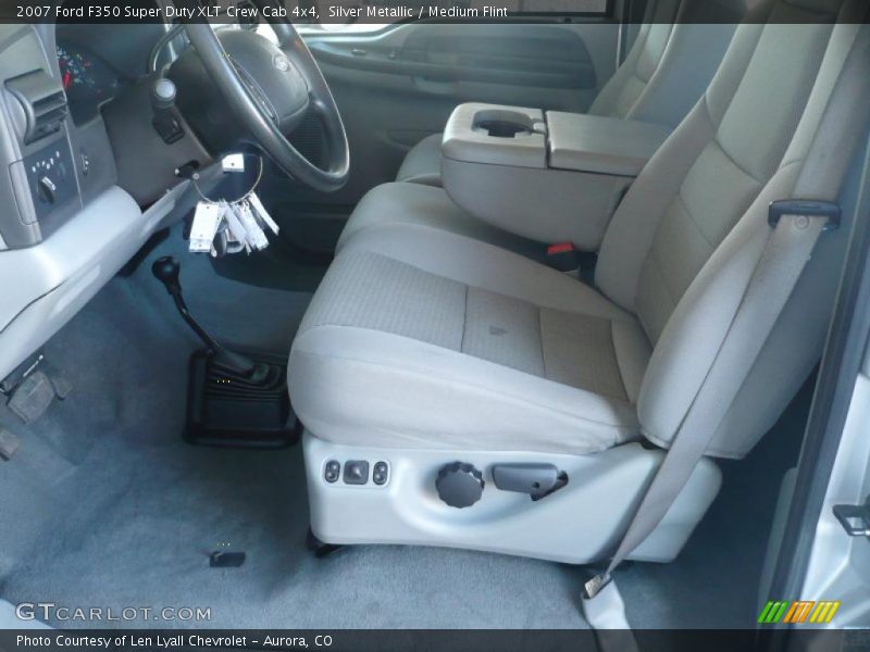 Silver Metallic / Medium Flint 2007 Ford F350 Super Duty XLT Crew Cab 4x4