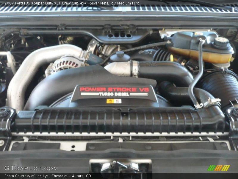 Silver Metallic / Medium Flint 2007 Ford F350 Super Duty XLT Crew Cab 4x4