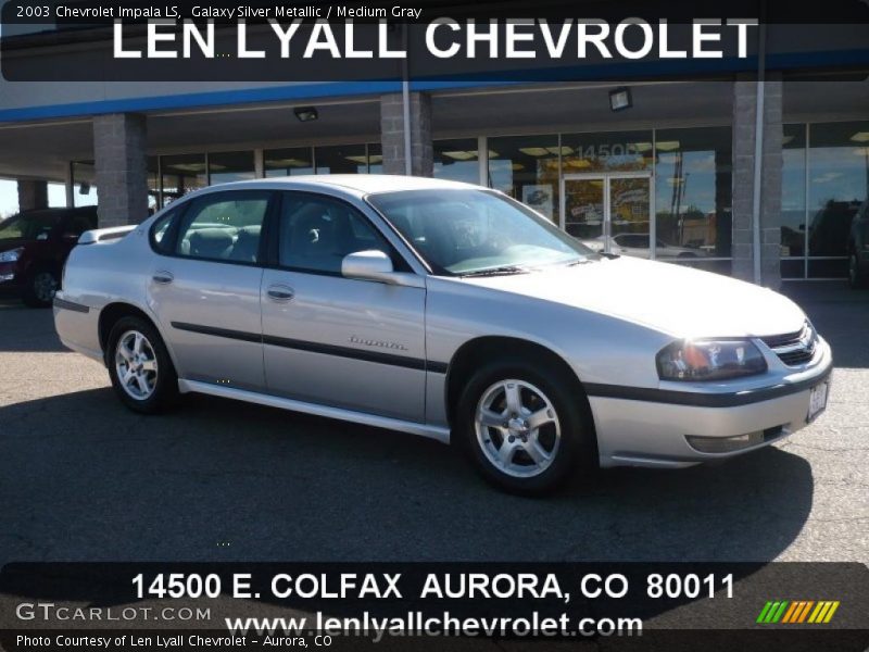 Galaxy Silver Metallic / Medium Gray 2003 Chevrolet Impala LS