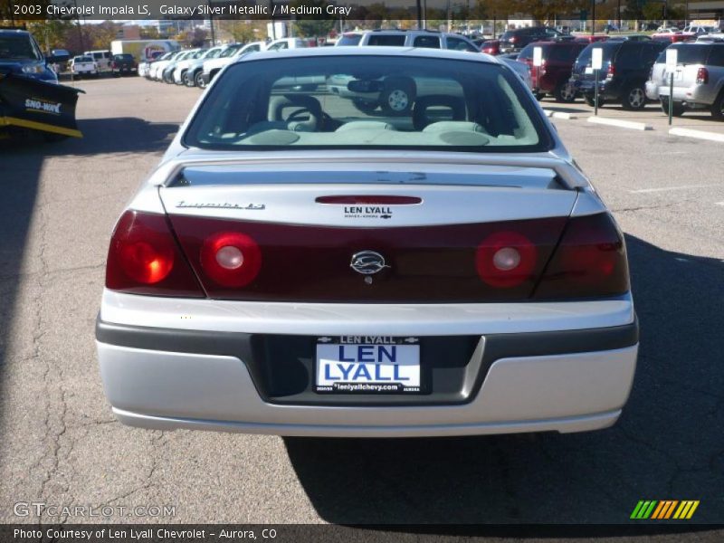 Galaxy Silver Metallic / Medium Gray 2003 Chevrolet Impala LS