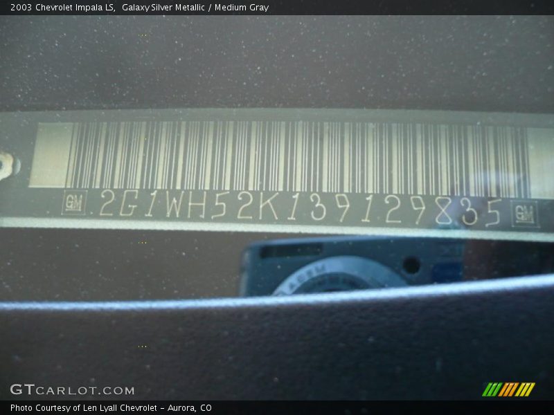 Galaxy Silver Metallic / Medium Gray 2003 Chevrolet Impala LS