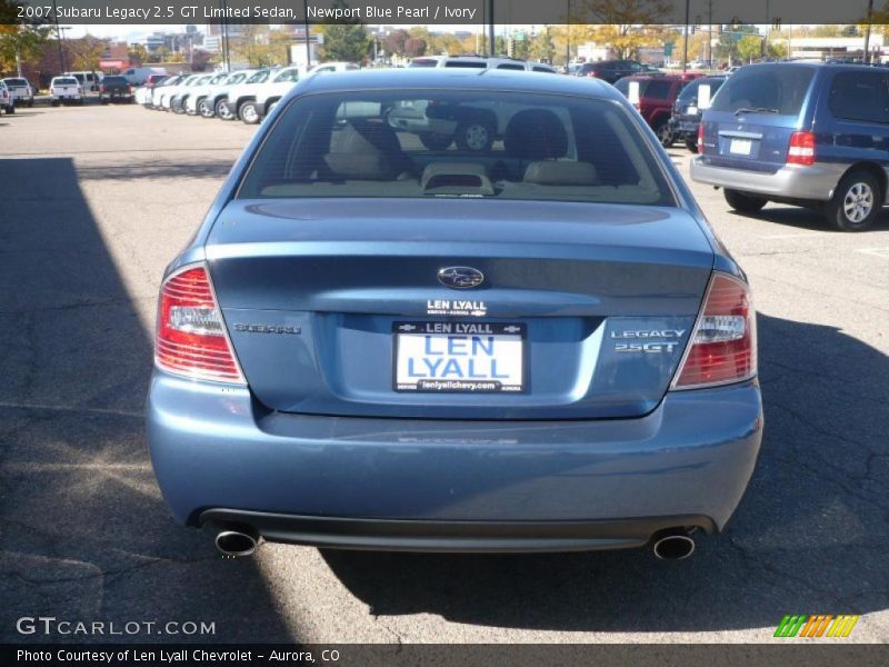 Newport Blue Pearl / Ivory 2007 Subaru Legacy 2.5 GT Limited Sedan