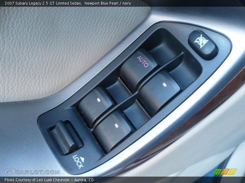 Controls of 2007 Legacy 2.5 GT Limited Sedan