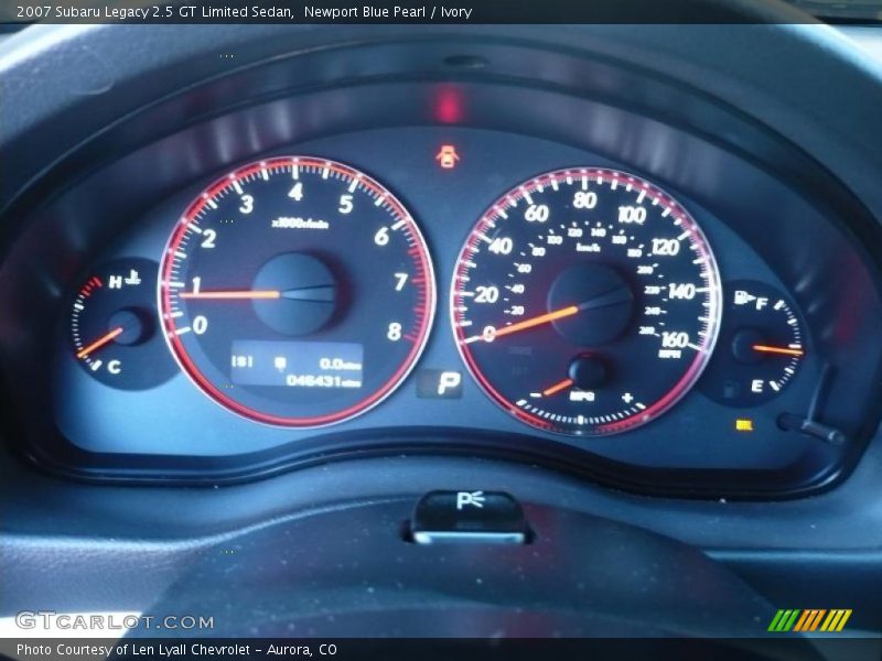  2007 Legacy 2.5 GT Limited Sedan 2.5 GT Limited Sedan Gauges