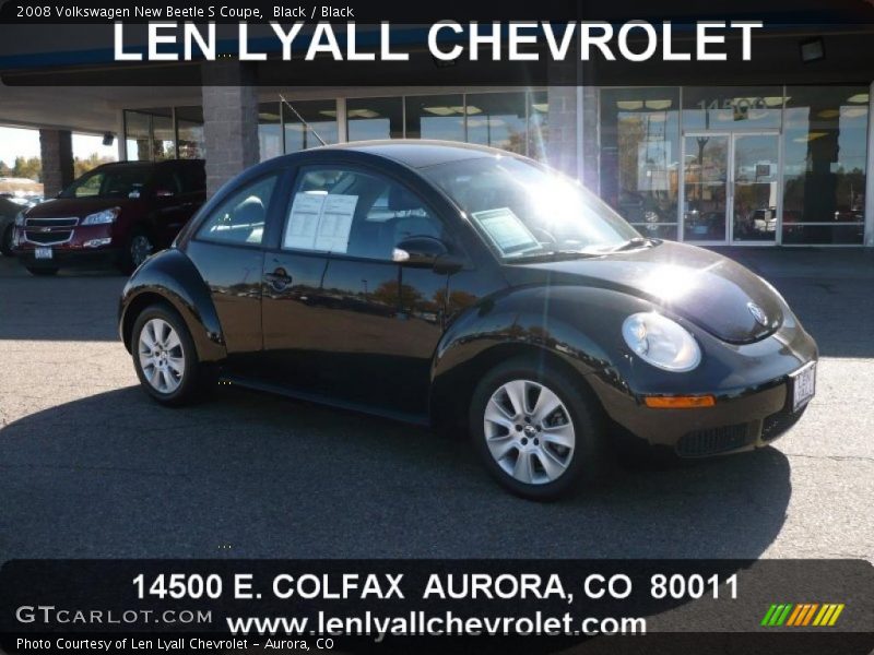 Black / Black 2008 Volkswagen New Beetle S Coupe