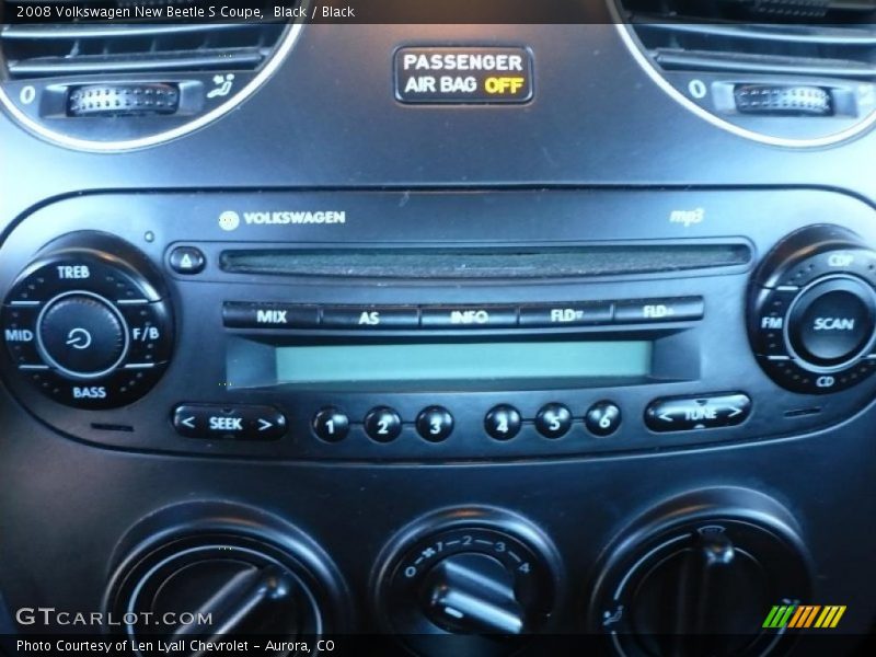 Black / Black 2008 Volkswagen New Beetle S Coupe