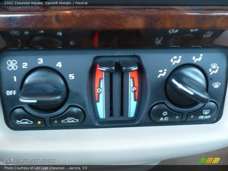 Controls of 2002 Impala 