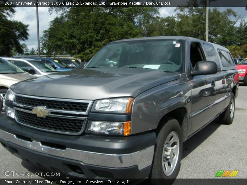 Graystone Metallic / Dark Charcoal 2007 Chevrolet Silverado 1500 Classic LS Extended Cab