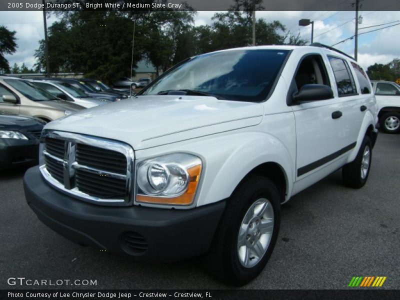 Bright White / Medium Slate Gray 2005 Dodge Durango ST