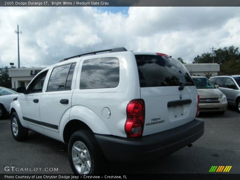 Bright White / Medium Slate Gray 2005 Dodge Durango ST
