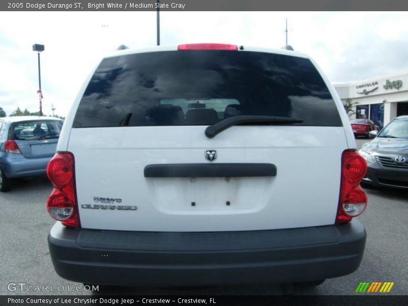 Bright White / Medium Slate Gray 2005 Dodge Durango ST