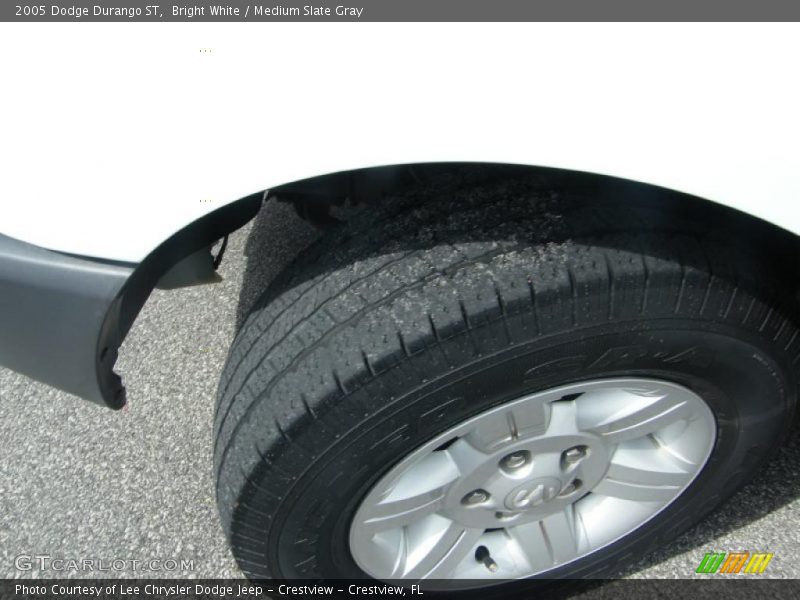 Bright White / Medium Slate Gray 2005 Dodge Durango ST
